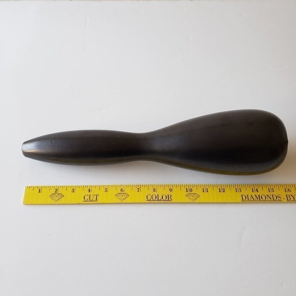 Tall Ceramic Vase -  Black/Dark Steel Gray - Picture 3 of 5